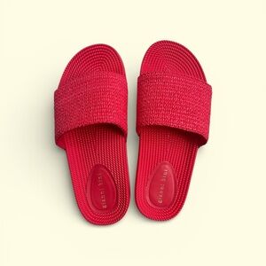 Gianni Bini Red Slide Sandals